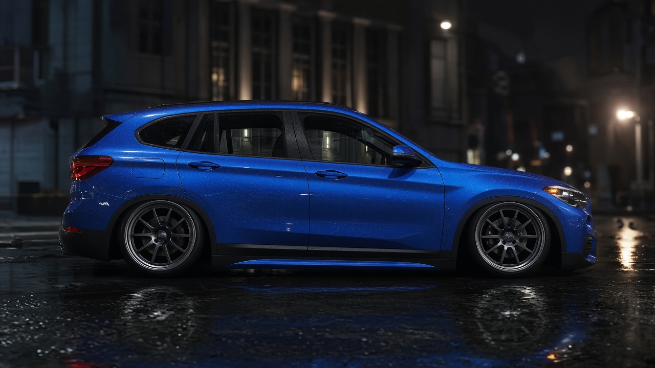 BMW X1 (U11 2023-) 大地を掴む足元の真実【PCD 5×120】 真横