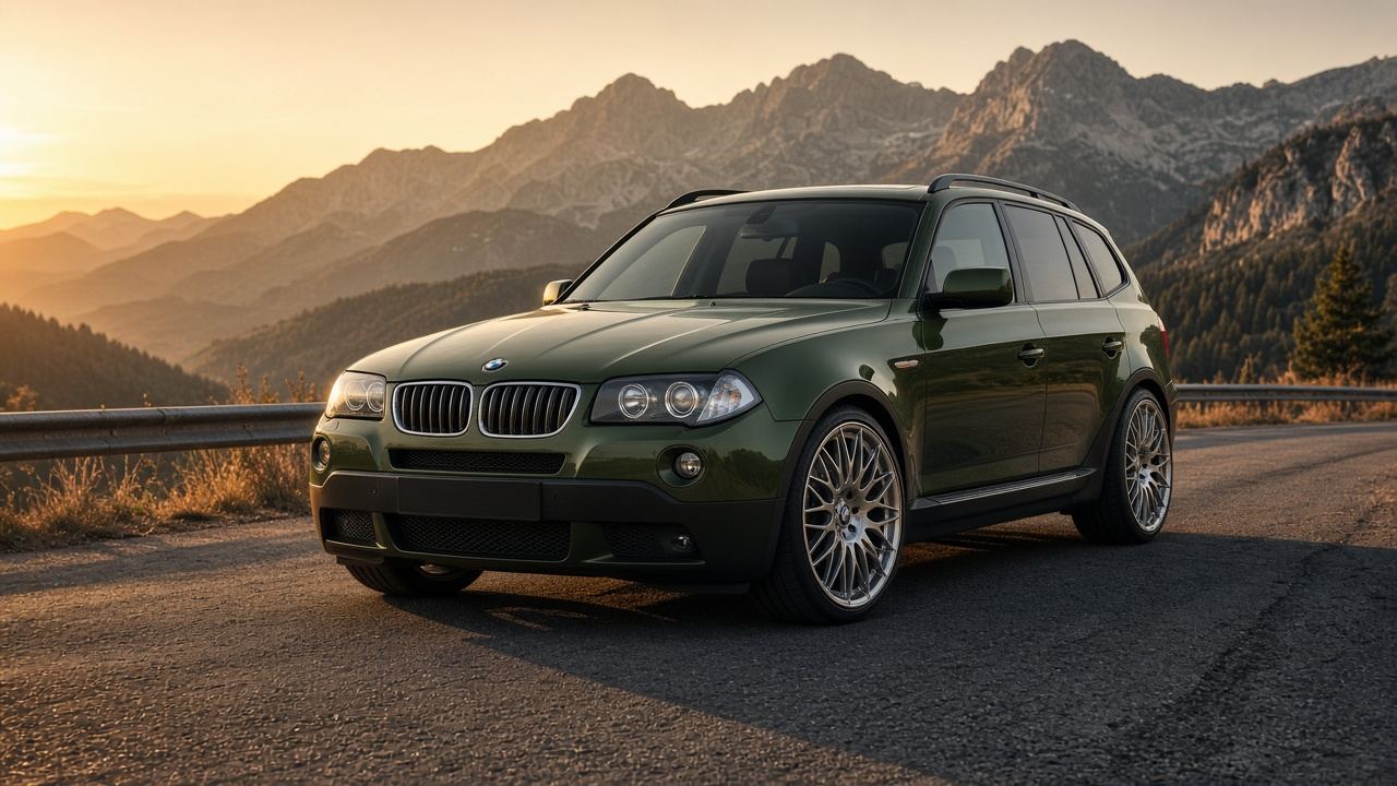 BMW X3(E83) タイヤ・ホイールの確認ポイント 前3/4