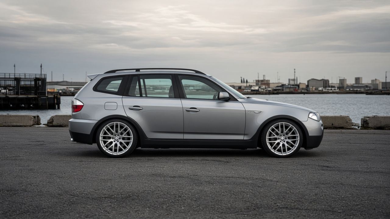 BMW X3(E83) タイヤ・ホイールの確認ポイント 真横