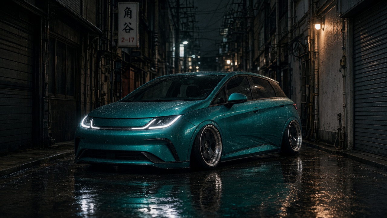 BYD ドルフィン スタンダード(2023-) ホイール・タイヤサイズ表|純正〜インチアップ〜ツライチ 前3/4