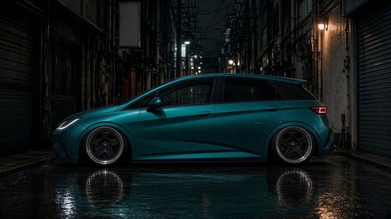 BYD ドルフィン スタンダード(2023-) ホイール・タイヤサイズ表|純正〜インチアップ〜ツライチ 真横