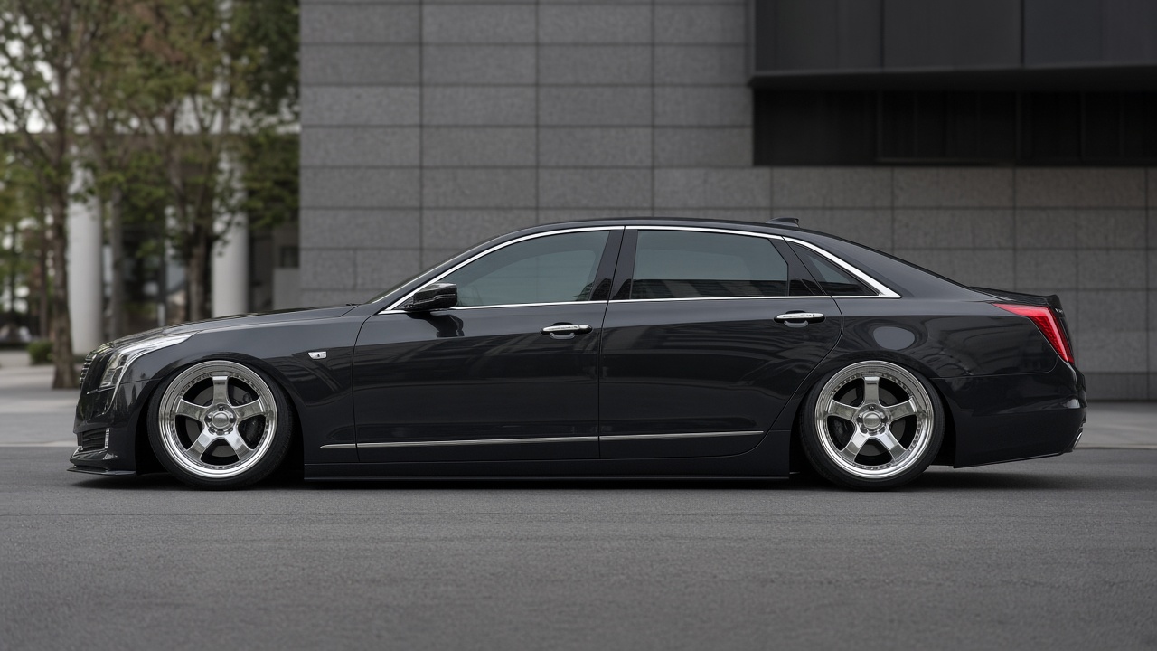 キャデラック ct6 2016 タイヤ・ホイールサイズ一覧|PCD 5×120|純正〜インチアップ 真横