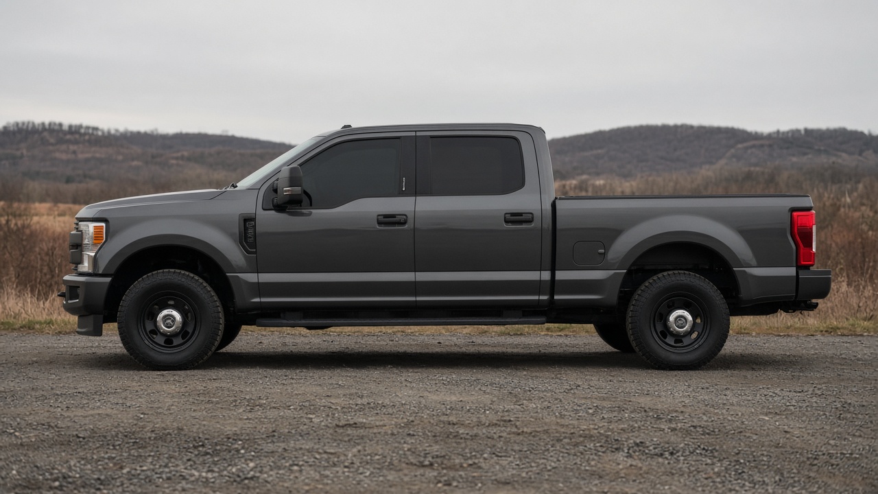 フォード F-250(スーパーデューティー) ホイール・タイヤサイズ表|純正〜インチアップ〜ツライチ 真横