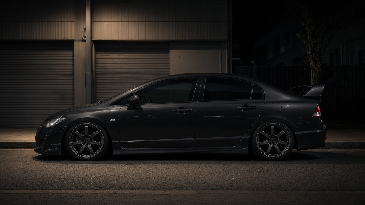 ホンダ シビック Type R FD2 (07-10) タイヤ・ホイールサイズ一覧|PCD 5×114.3|純正〜インチアップ 真横