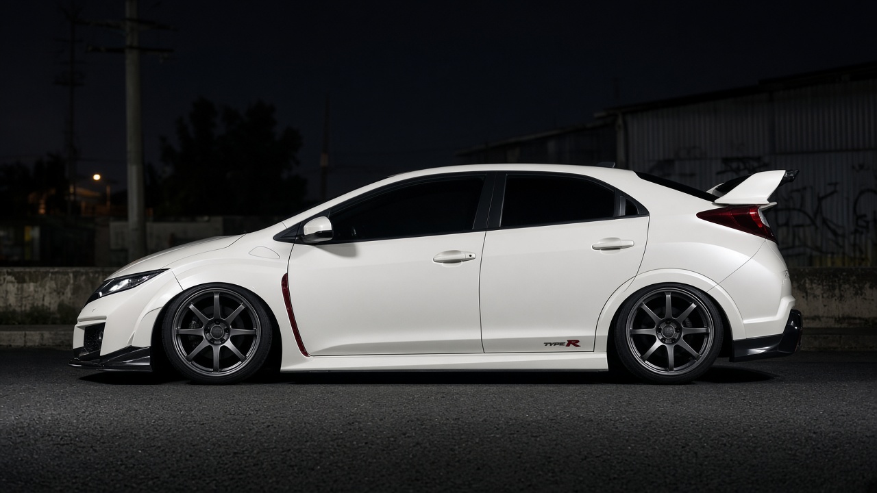 ホンダ シビック Type R FK2 (15-17) タイヤ・ホイールサイズ一覧|PCD 5×120|純正〜インチアップ 真横