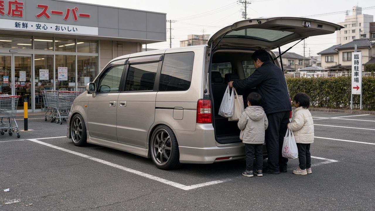 ホンダ ステップワゴン (初代 RF1 2 96-01) 貴方の相棒、激変！｜タイヤ＆ホイール【PCD 5×114.3】 日常