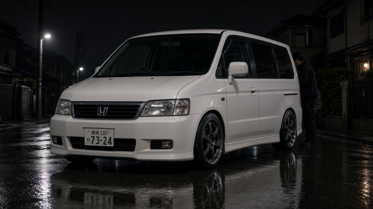 ホンダ ステップワゴン (初代 RF1 2 96-01) 貴方の相棒、激変！｜タイヤ＆ホイール【PCD 5×114.3】 前3/4