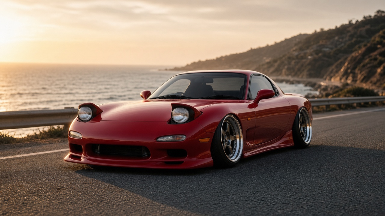マツダ RX-7 (FD3S系 91-02) 足元改革、始めよう｜タイヤ＆ホイール【PCD 5×114.3】 前3/4