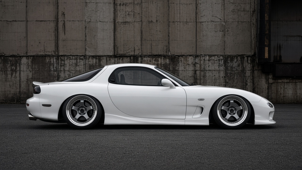 マツダ RX-7 (FD3S系 91-02) 足元改革、始めよう｜タイヤ＆ホイール【PCD 5×114.3】 真横