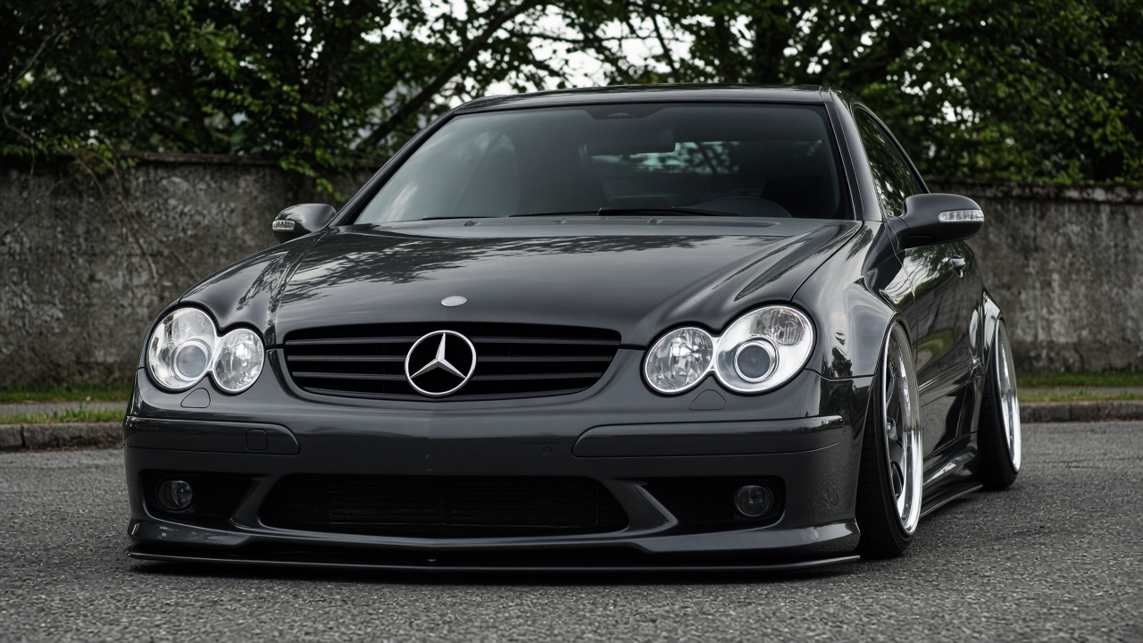 メルセデス・ベンツ CLK W209 (02-09) タイヤ・ホイールサイズ一覧｜PCD 5×112｜純正〜インチアップ 正面