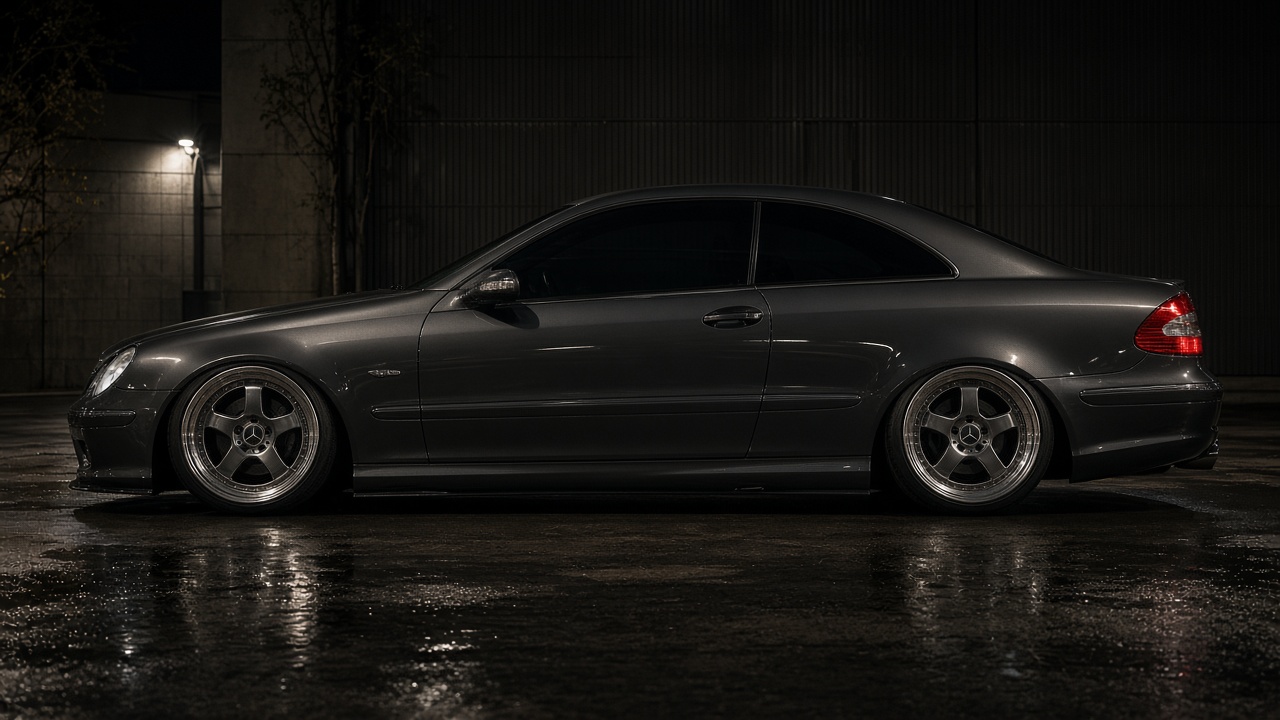 メルセデス・ベンツ CLK W209 (02-09) タイヤ・ホイールサイズ一覧｜PCD 5×112｜純正〜インチアップ 真横