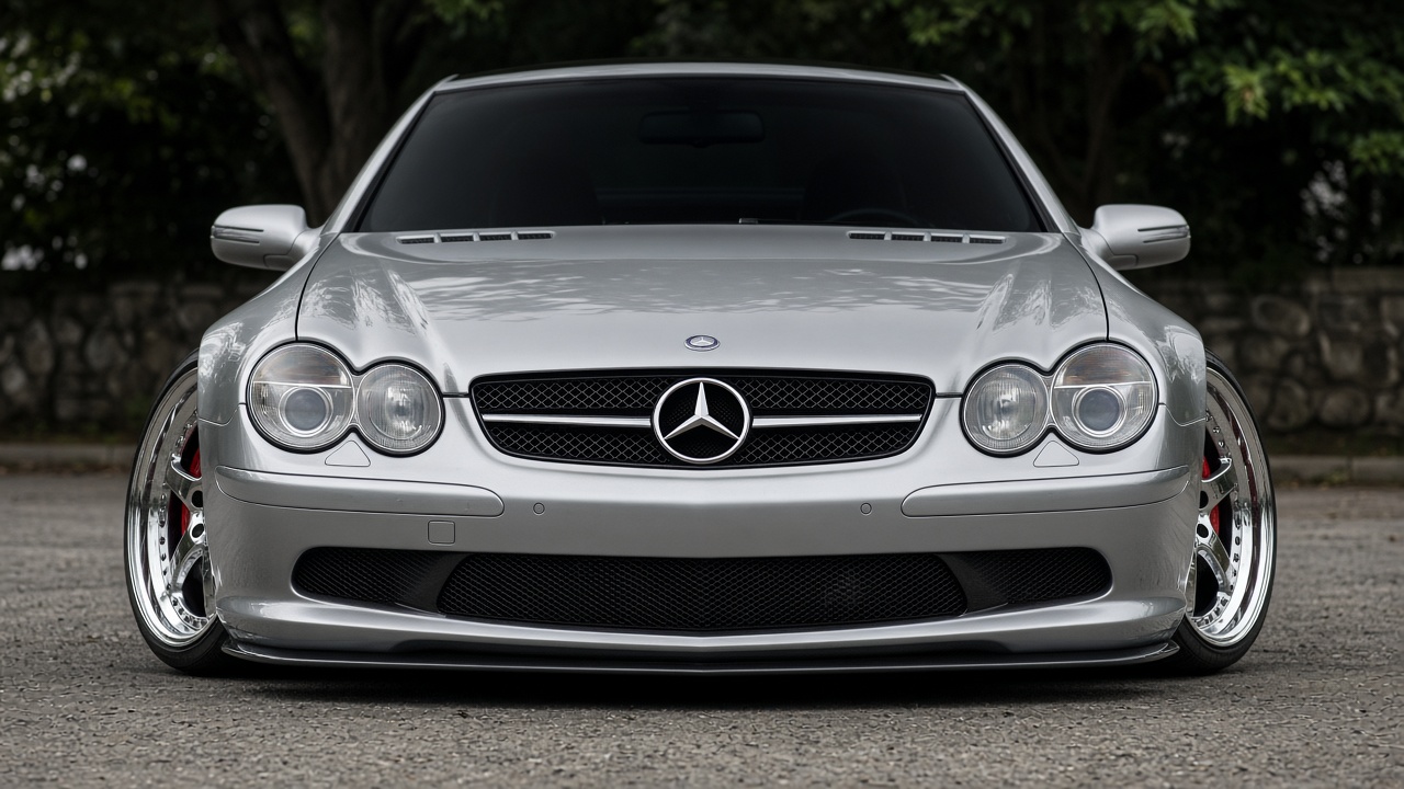 メルセデス・ベンツ SL R230 (2001-2012) タイヤ・ホイールサイズ一覧|PCD 5×112 正面