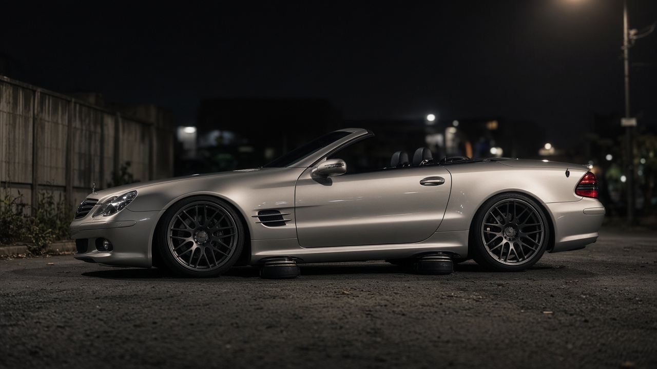 メルセデス・ベンツ SL R230 (2001-2012) タイヤ・ホイールサイズ一覧|PCD 5×112 真横