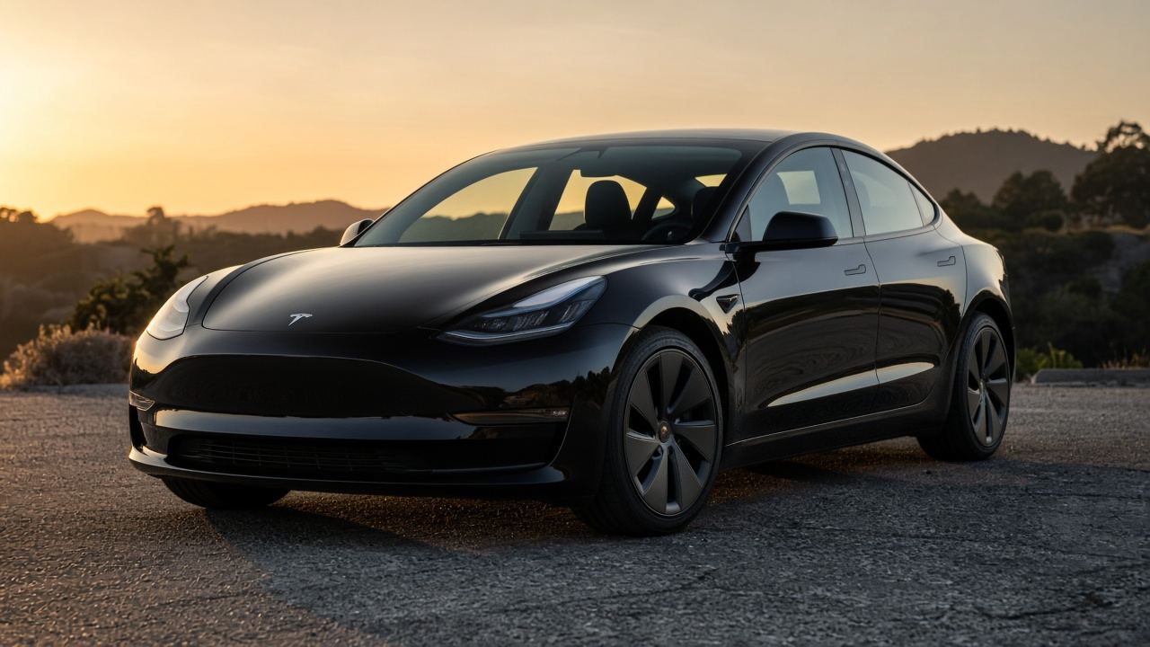 テスラ Model 3 タイヤ・ホイールの確認ポイント 前3/4