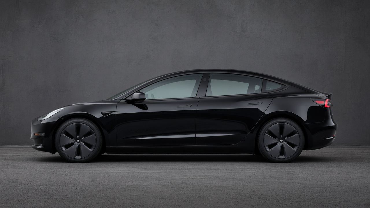 テスラ Model 3 タイヤ・ホイールの確認ポイント 真横