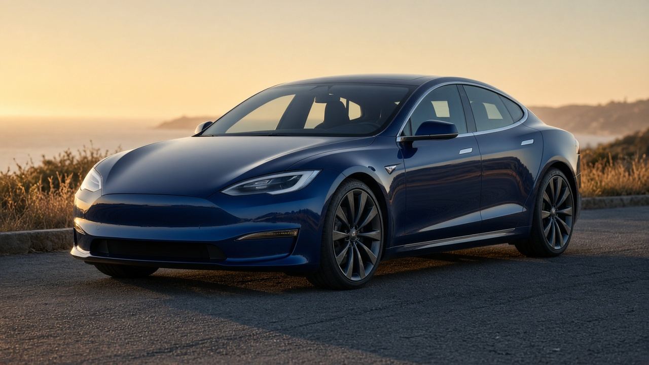 テスラ Model S タイヤ・ホイールの確認ポイント 前3/4