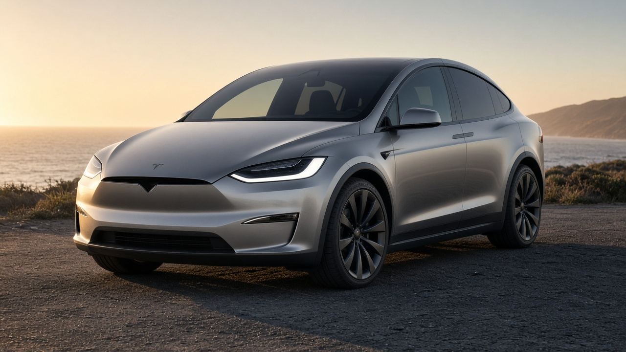 テスラ Model X タイヤ・ホイールの確認ポイント 前3/4