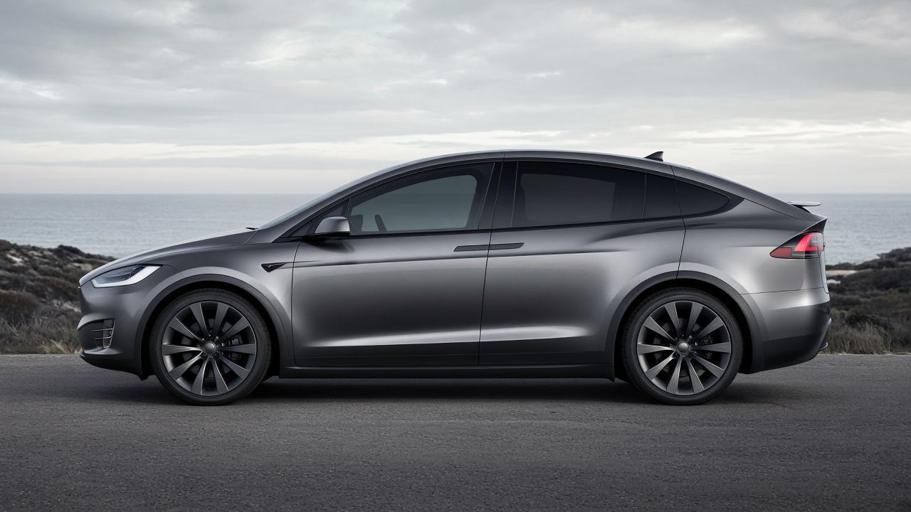 テスラ Model X タイヤ・ホイールの確認ポイント 真横