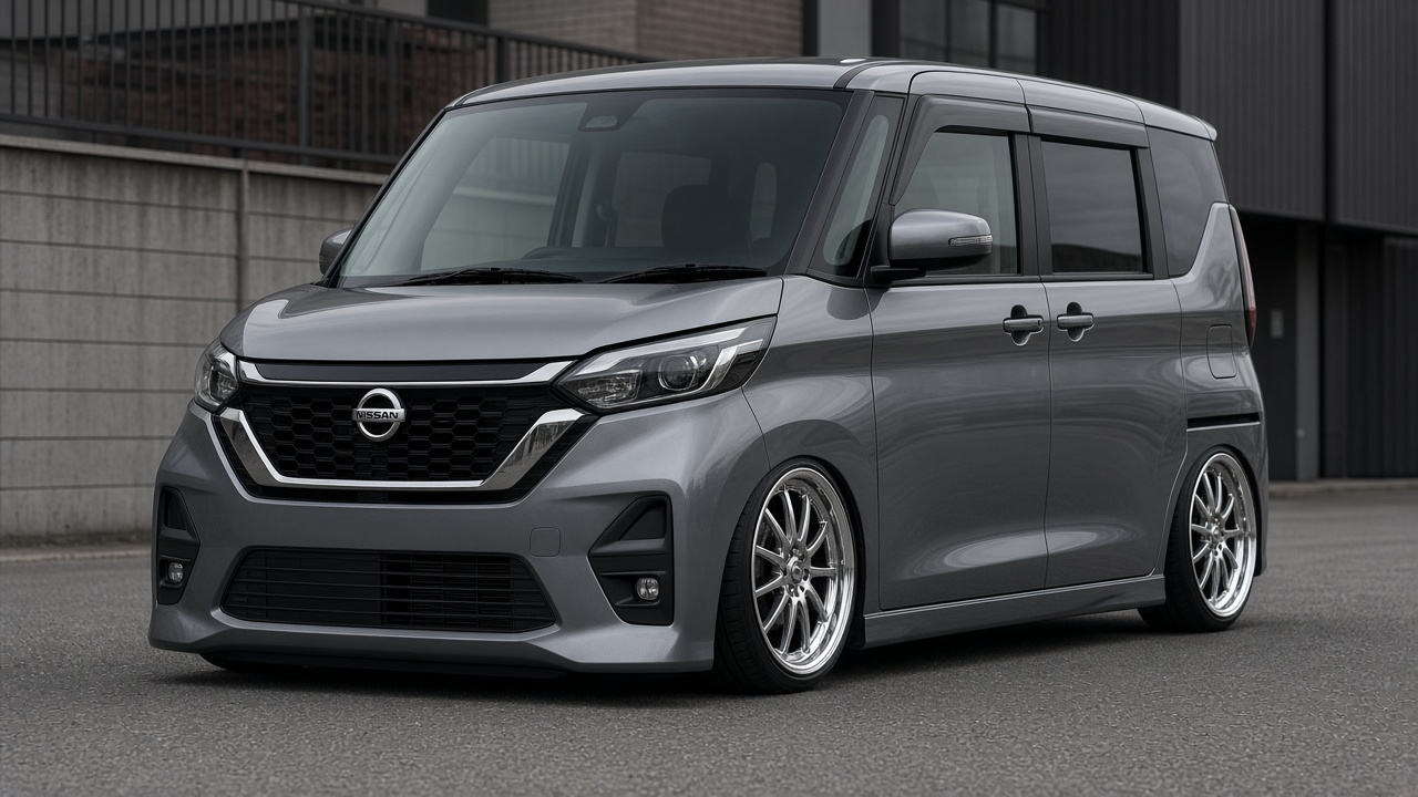 日産 ルークス(2代目/B44A) ホイール・タイヤサイズ表|純正〜インチアップ〜ツライチ 前3/4