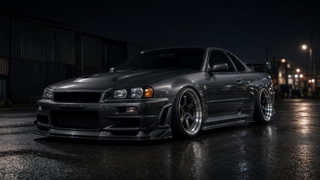 日産 スカイライン(R34) ホイール・タイヤサイズ表｜純正〜インチアップ〜ツライチ カスタム custom