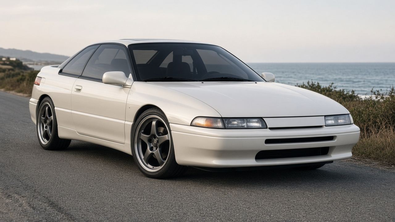 スバル アルシオーネSVX (CXD 1991-1996) 速さは足元から仕上げる【PCD 5×114.3】 前3/4