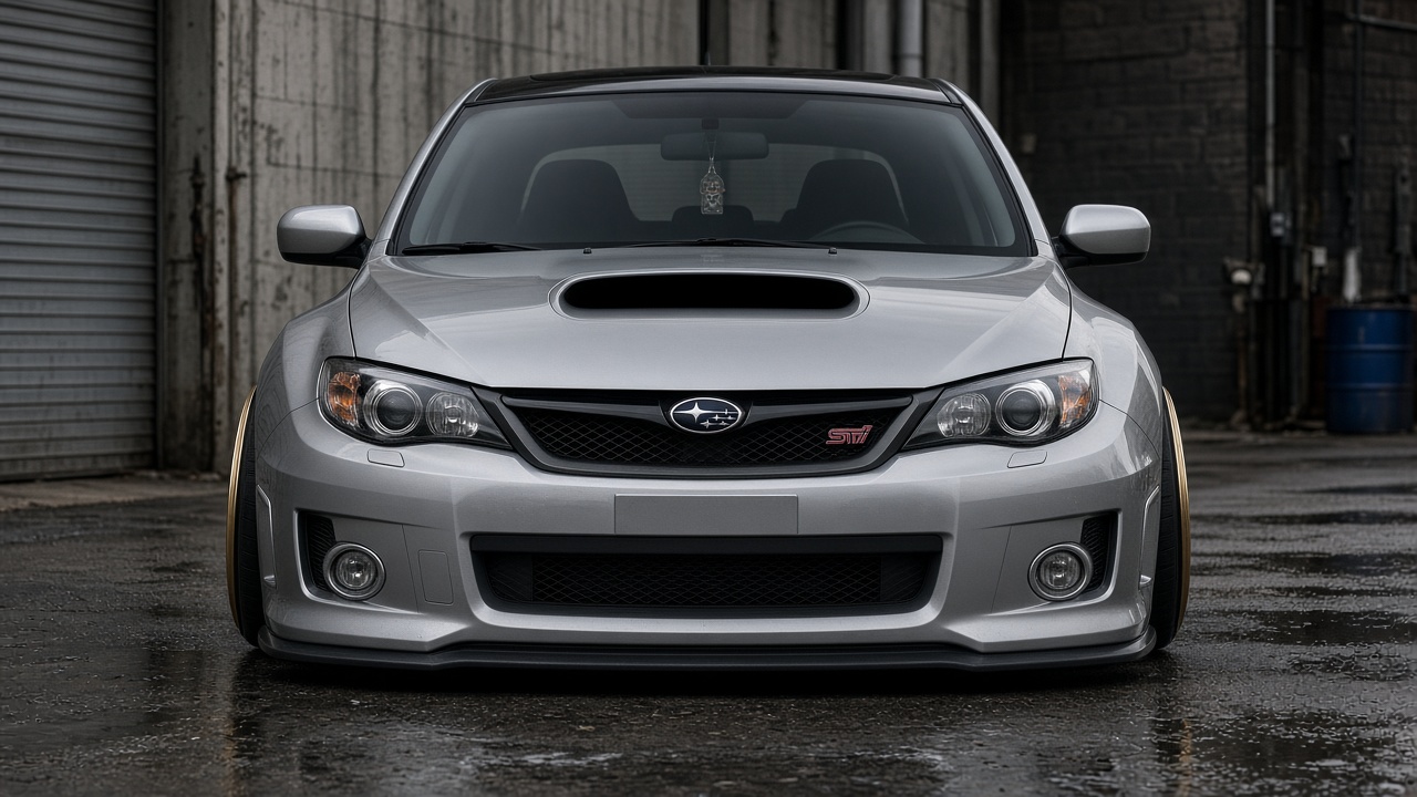 スバル WRX STI 3代目 GRB (07-13) タイヤ・ホイールサイズ一覧|PCD 5×114.3|純正~インチアップ 正面