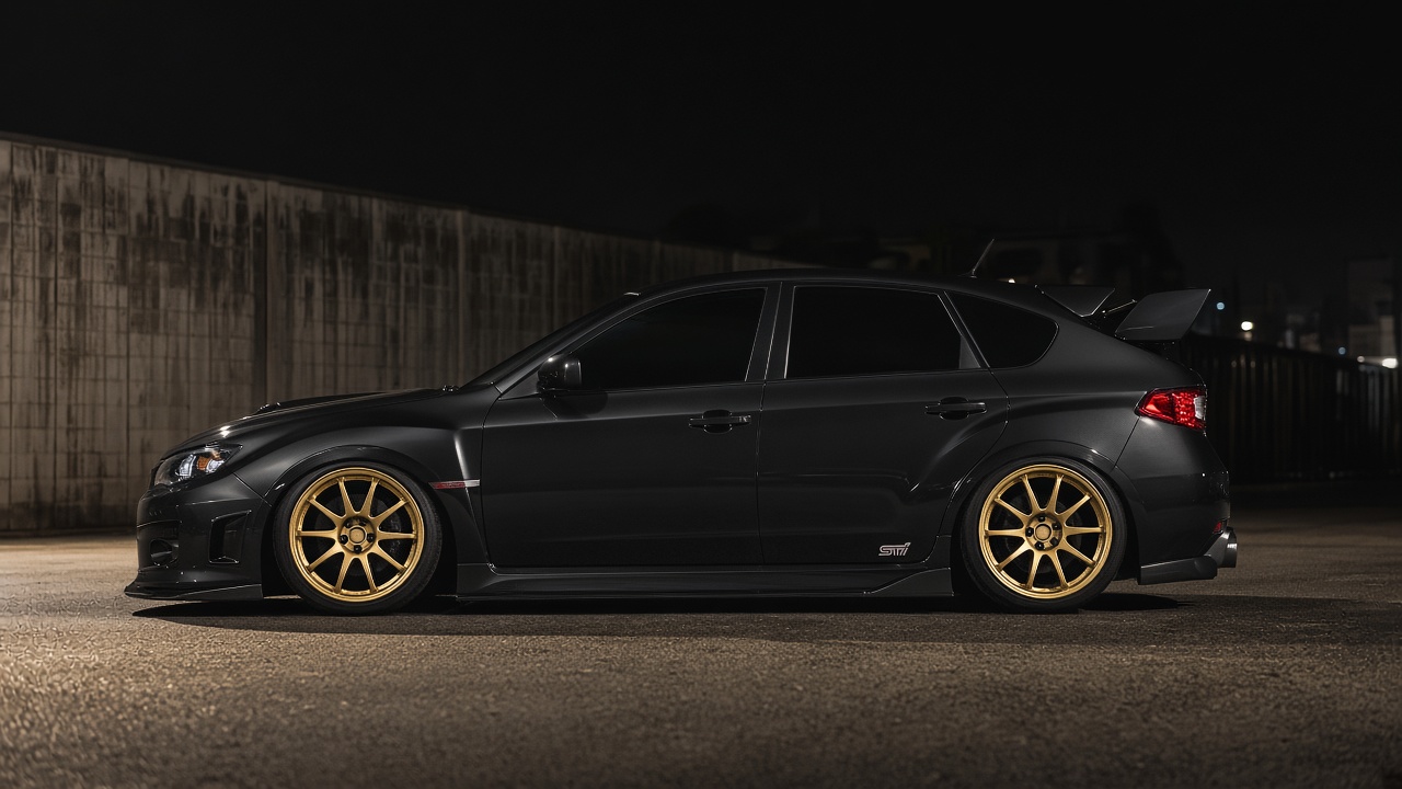 スバル WRX STI 3代目 GRB (07-13) タイヤ・ホイールサイズ一覧|PCD 5×114.3|純正~インチアップ 真横