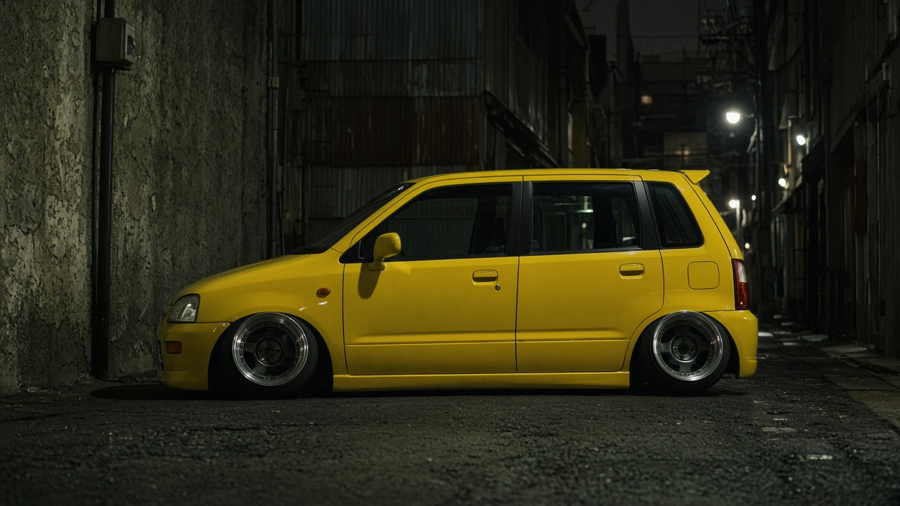 スズキ セルボ (HG21S 2006-2009) ちっちゃくてもカッコよく【PCD 4×100】 真横