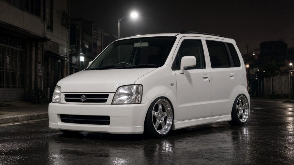 スズキ ワゴンR MC(1998-2003) ホイール・タイヤサイズ表｜純正〜インチアップ〜ツライチ カスタム custom