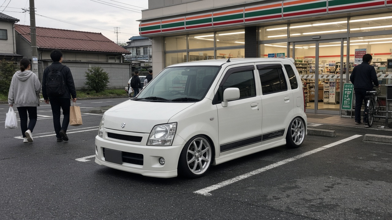 スズキ ワゴンR MC(1998-2003) ホイール・タイヤサイズ表|純正〜インチアップ〜ツライチ 日常
