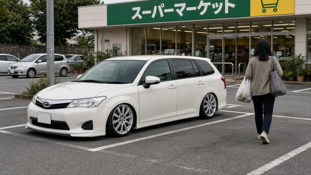 トヨタ カローラフィールダー(E140) ホイール・タイヤサイズ表｜純正〜インチアップ〜ツライチ 日常