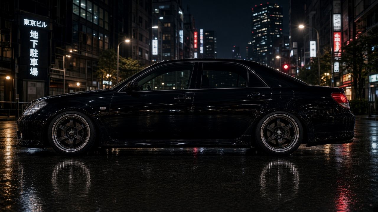 トヨタ ヴェロッサ（JZX110） タイヤ・ホイールの確認ポイント 真横