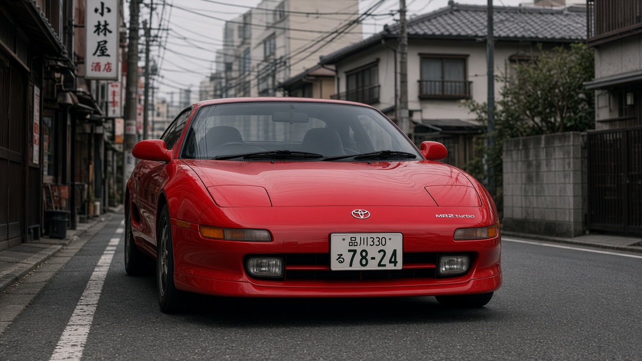 トヨタ MR2 (SW20 (1989-1999)) タイヤ・ホイールサイズ一覧|PCD 5×114.3|純正〜インチアップ 正面