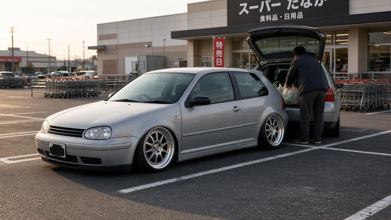 フォルクスワーゲン ゴルフ Mk4 (1J) (1997-2003) こだわりの足元を選べ｜タイヤ＆ホイール【PCD 5×100】 日常