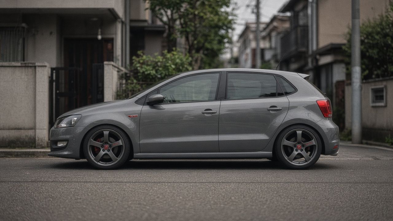 フォルクスワーゲン ポロGTI 6R(2010-2018) ホイール・タイヤサイズ表｜純正〜インチアップ〜ツライチ 真横